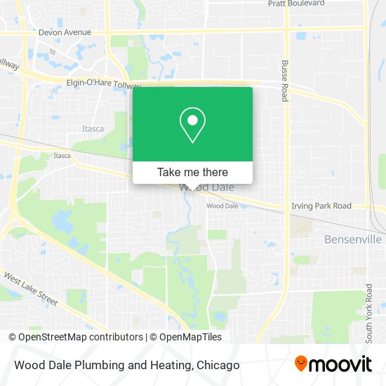 Wood Dale Plumbing and Heating map