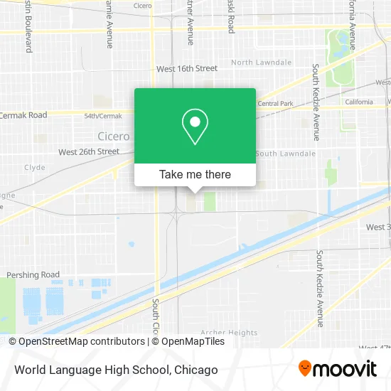 World Language High School map