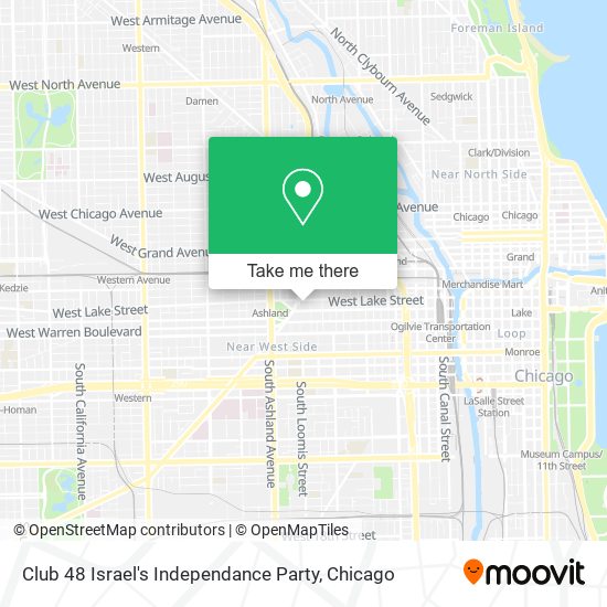 Club 48 Israel's Independance Party map