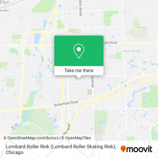 Lombard Roller Rink map