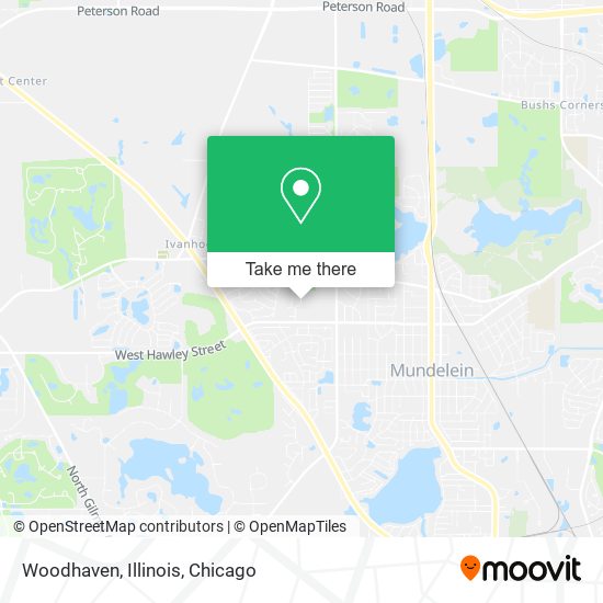 Mapa de Woodhaven, Illinois