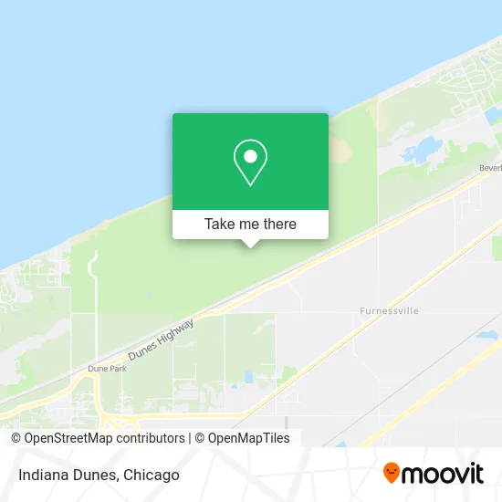Indiana Dunes map