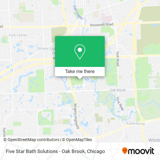 Mapa de Five Star Bath Solutions - Oak Brook
