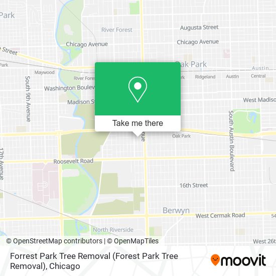 Forrest Park Tree Removal map