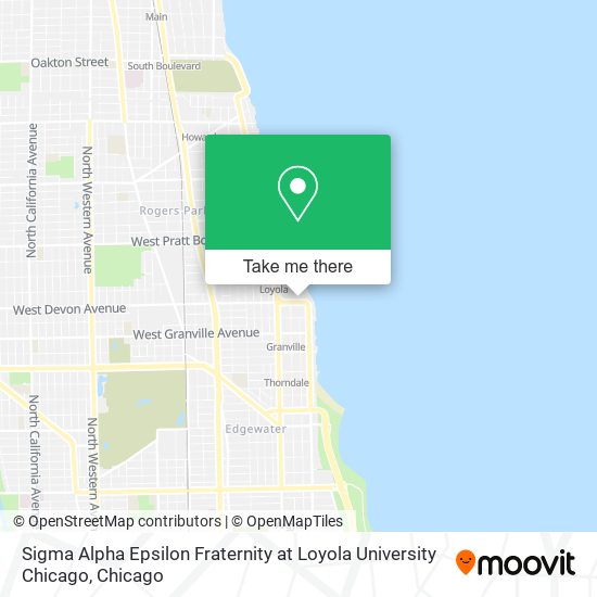 Mapa de Sigma Alpha Epsilon Fraternity at Loyola University Chicago