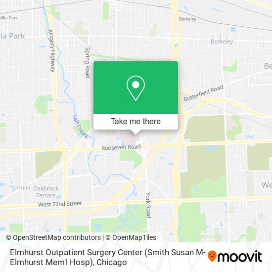 Mapa de Elmhurst Outpatient Surgery Center (Smith Susan M-Elmhurst Mem'l Hosp)