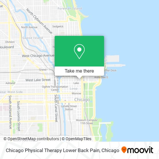 Chicago Physical Therapy Lower Back Pain map
