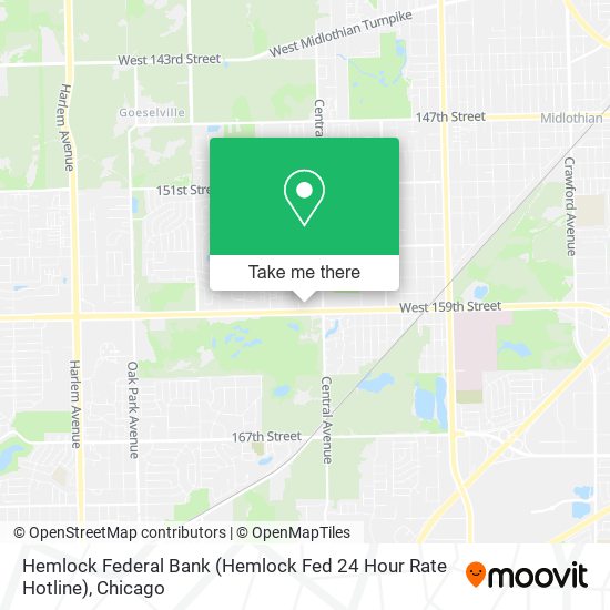Hemlock Federal Bank (Hemlock Fed 24 Hour Rate Hotline) map