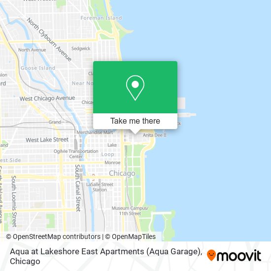 Mapa de Aqua at Lakeshore East Apartments (Aqua Garage)