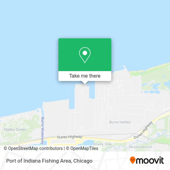 Port of Indiana Fishing Area map