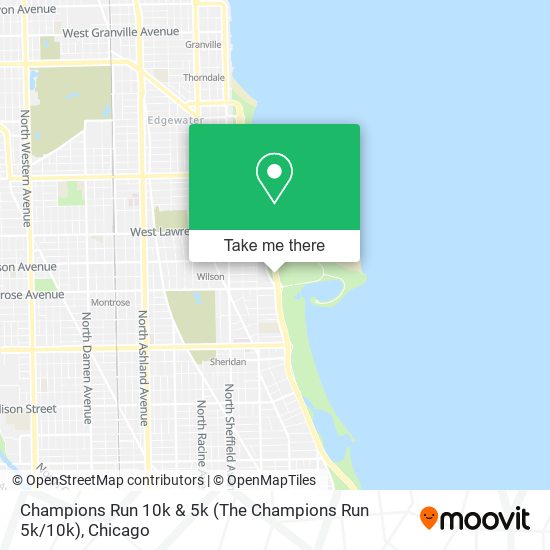 Champions Run 10k & 5k map
