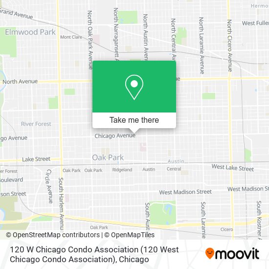 Mapa de 120 W Chicago Condo Association