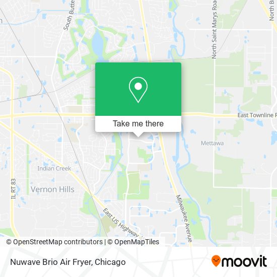 Mapa de Nuwave Brio Air Fryer