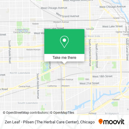 Mapa de Zen Leaf - Pilsen (The Herbal Care Center)