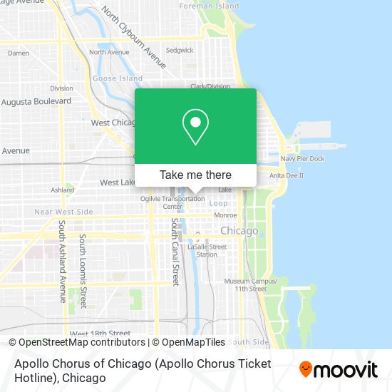 Apollo Chorus of Chicago (Apollo Chorus Ticket Hotline) map
