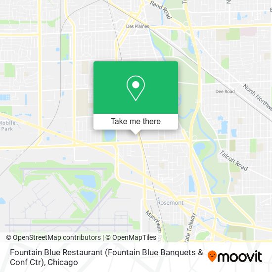 Mapa de Fountain Blue Restaurant (Fountain Blue Banquets & Conf Ctr)