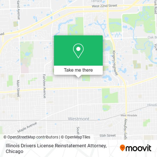 Illinois Drivers License Reinstatement Attorney map