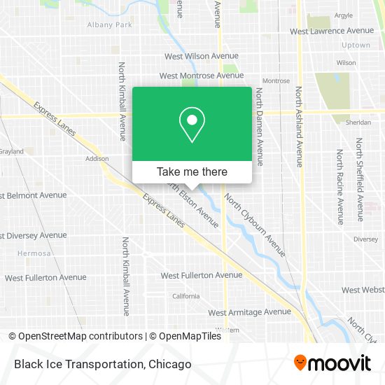 Black Ice Transportation map