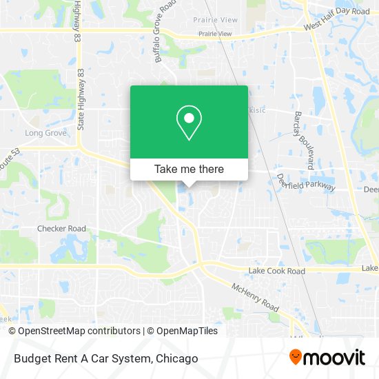 Budget Rent A Car System map