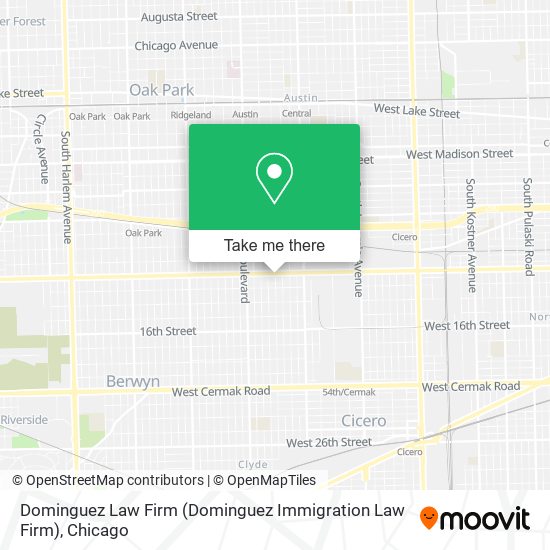 Dominguez Law Firm map