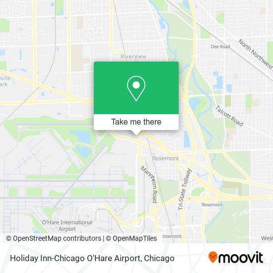 Holiday Inn-Chicago O'Hare Airport map