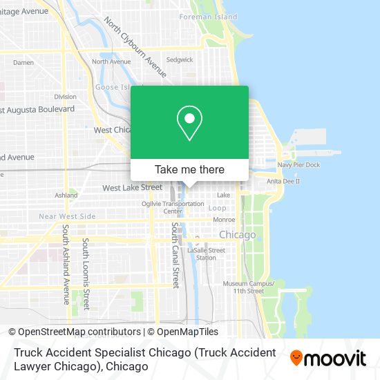 Mapa de Truck Accident Specialist Chicago