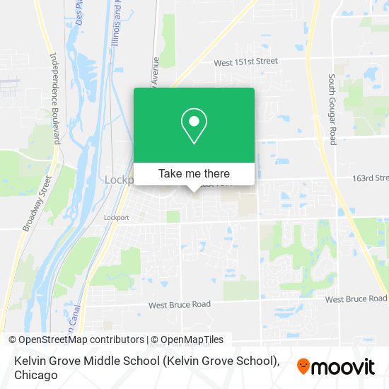 Mapa de Kelvin Grove Middle School
