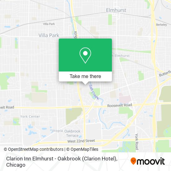 Mapa de Clarion Inn Elmhurst - Oakbrook (Clarion Hotel)