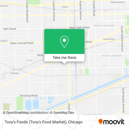 Tony's Foods (Tony's Food Market) map