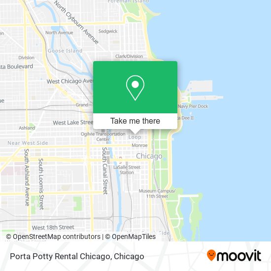 Mapa de Porta Potty Rental Chicago