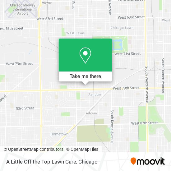 A Little Off the Top Lawn Care map