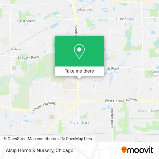 Alsip Home & Nursery map