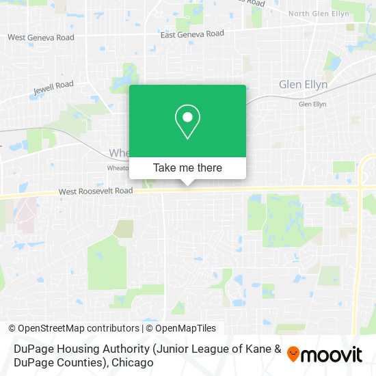 Mapa de DuPage Housing Authority (Junior League of Kane & DuPage Counties)