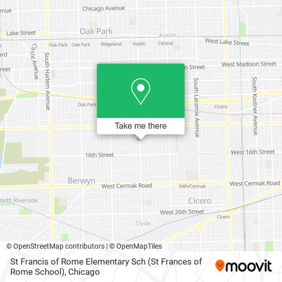 St Francis of Rome Elementary Sch (St Frances of Rome School) map