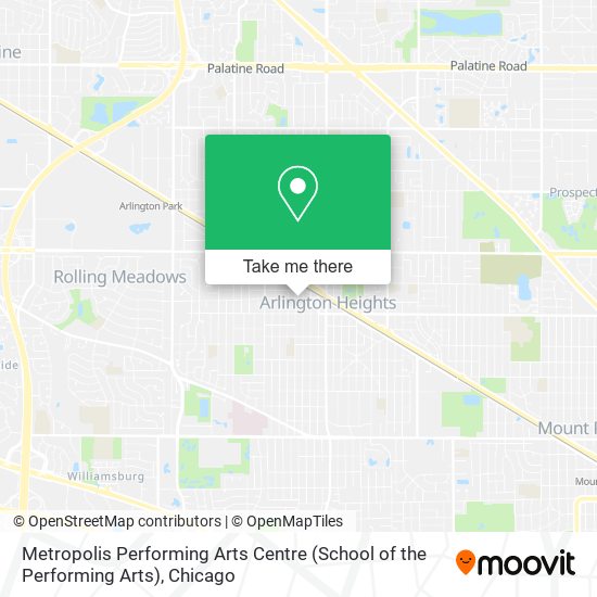 Mapa de Metropolis Performing Arts Centre (School of the Performing Arts)