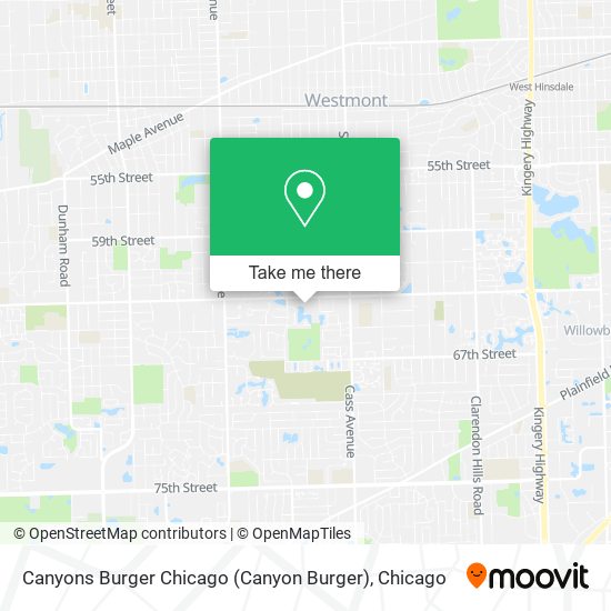 Mapa de Canyons Burger Chicago (Canyon Burger)