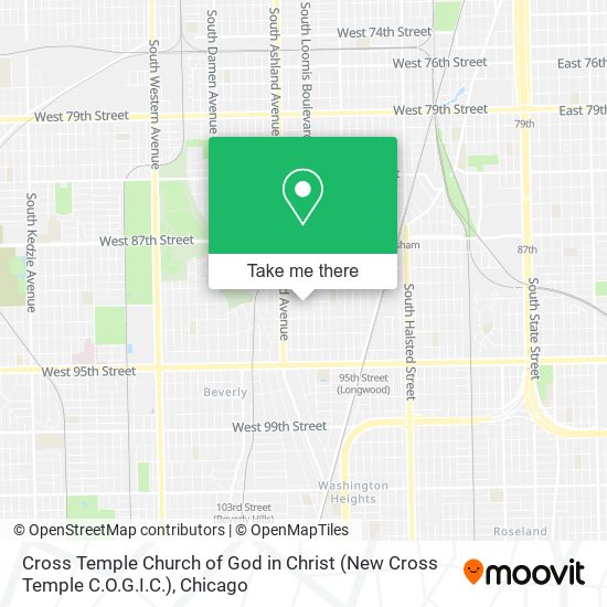 Mapa de Cross Temple Church of God in Christ (New Cross Temple C.O.G.I.C.)