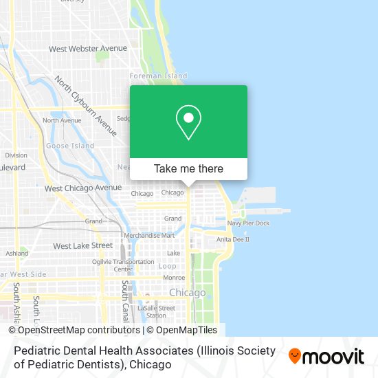 Mapa de Pediatric Dental Health Associates (Illinois Society of Pediatric Dentists)