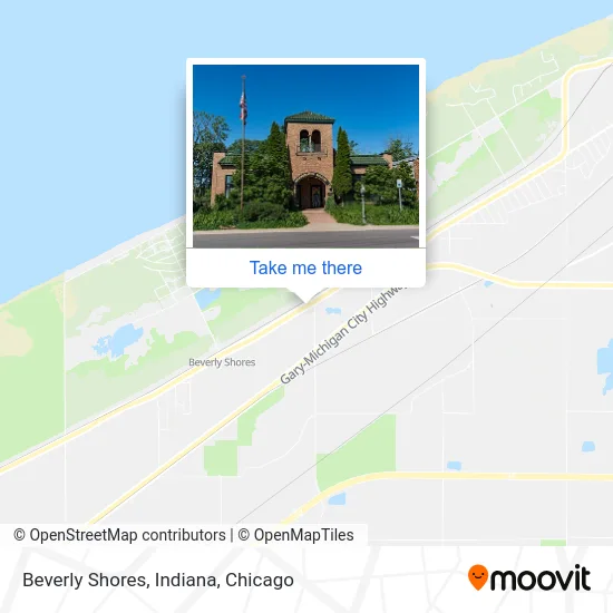 Beverly Shores, Indiana map