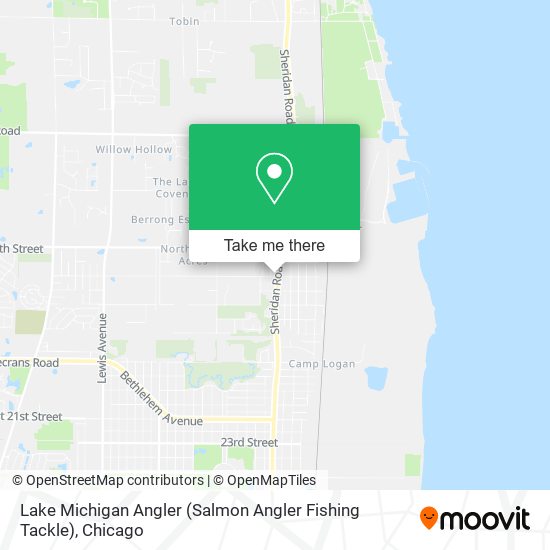 Mapa de Lake Michigan Angler (Salmon Angler Fishing Tackle)
