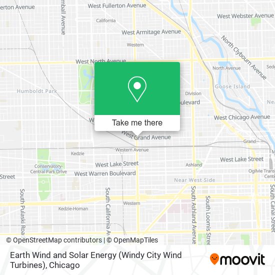 Mapa de Earth Wind and Solar Energy (Windy City Wind Turbines)
