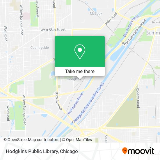 Hodgkins Public Library map