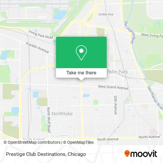 Prestige Club Destinations map