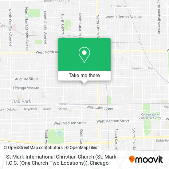 St Mark International Christian Church (St. Mark I.C.C. (One Church-Two Locations)) map