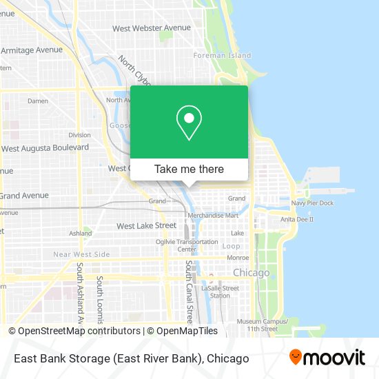 Mapa de East Bank Storage (East River Bank)