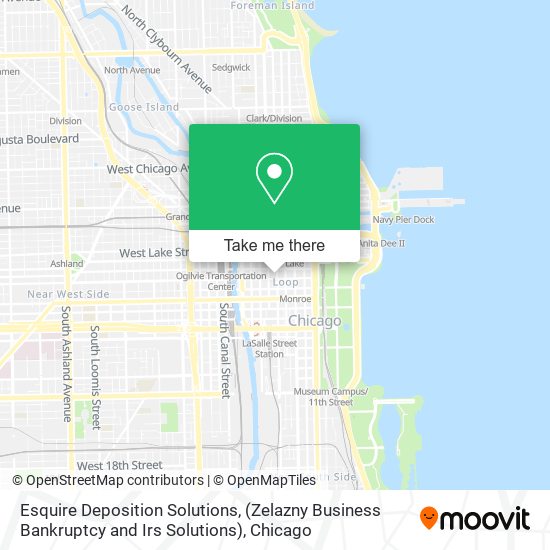 Mapa de Esquire Deposition Solutions, (Zelazny Business Bankruptcy and Irs Solutions)