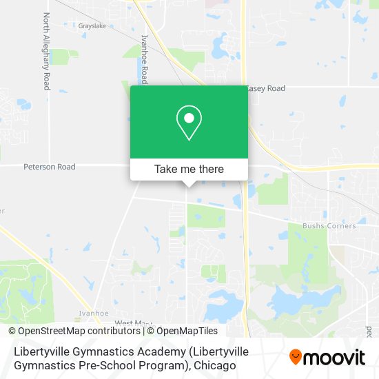 Libertyville Gymnastics Academy (Libertyville Gymnastics Pre-School Program) map