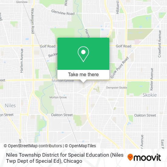 Niles Township District for Special Education (Niles Twp Dept of Special Ed) map