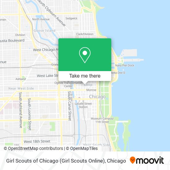 Girl Scouts of Chicago (Girl Scouts Online) map