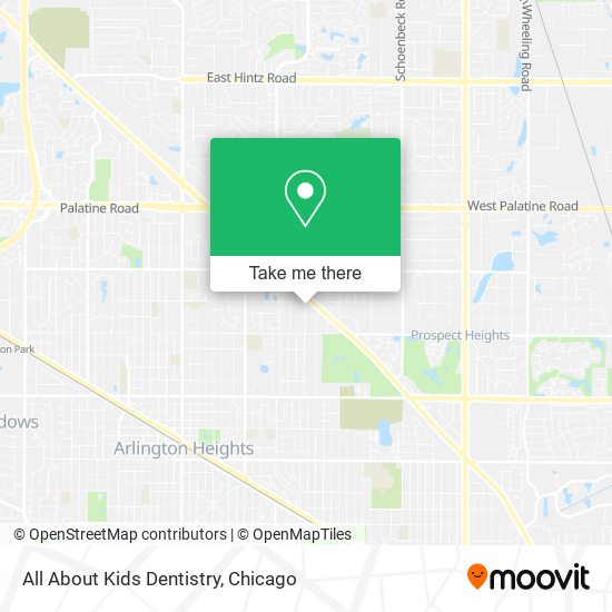 All About Kids Dentistry map